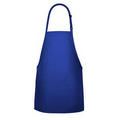 F33 Signature Royal Blue No Pocket Bib Apron w/ Neck Adjustment